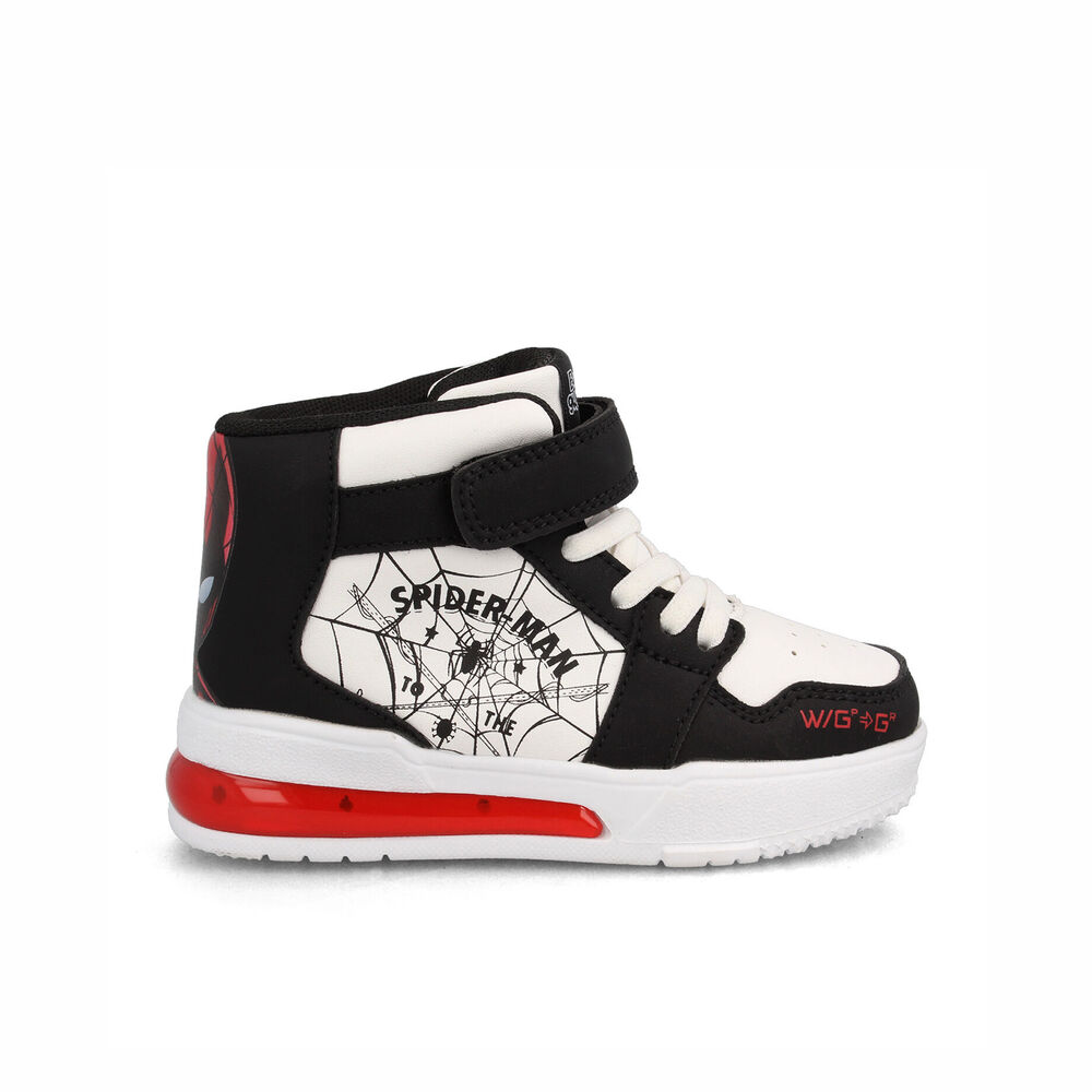 Zapatilla Niño Bubblegummers Spiderman Blanco - Negro image number 0.0